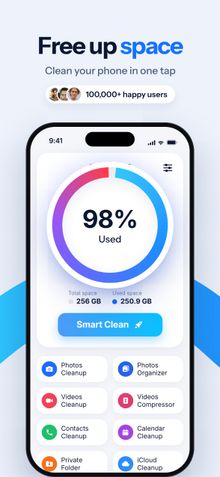 Clear Cleaner screenshot: Home screen