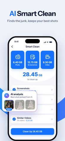 Clear Cleaner screenshot: Smart Clean
